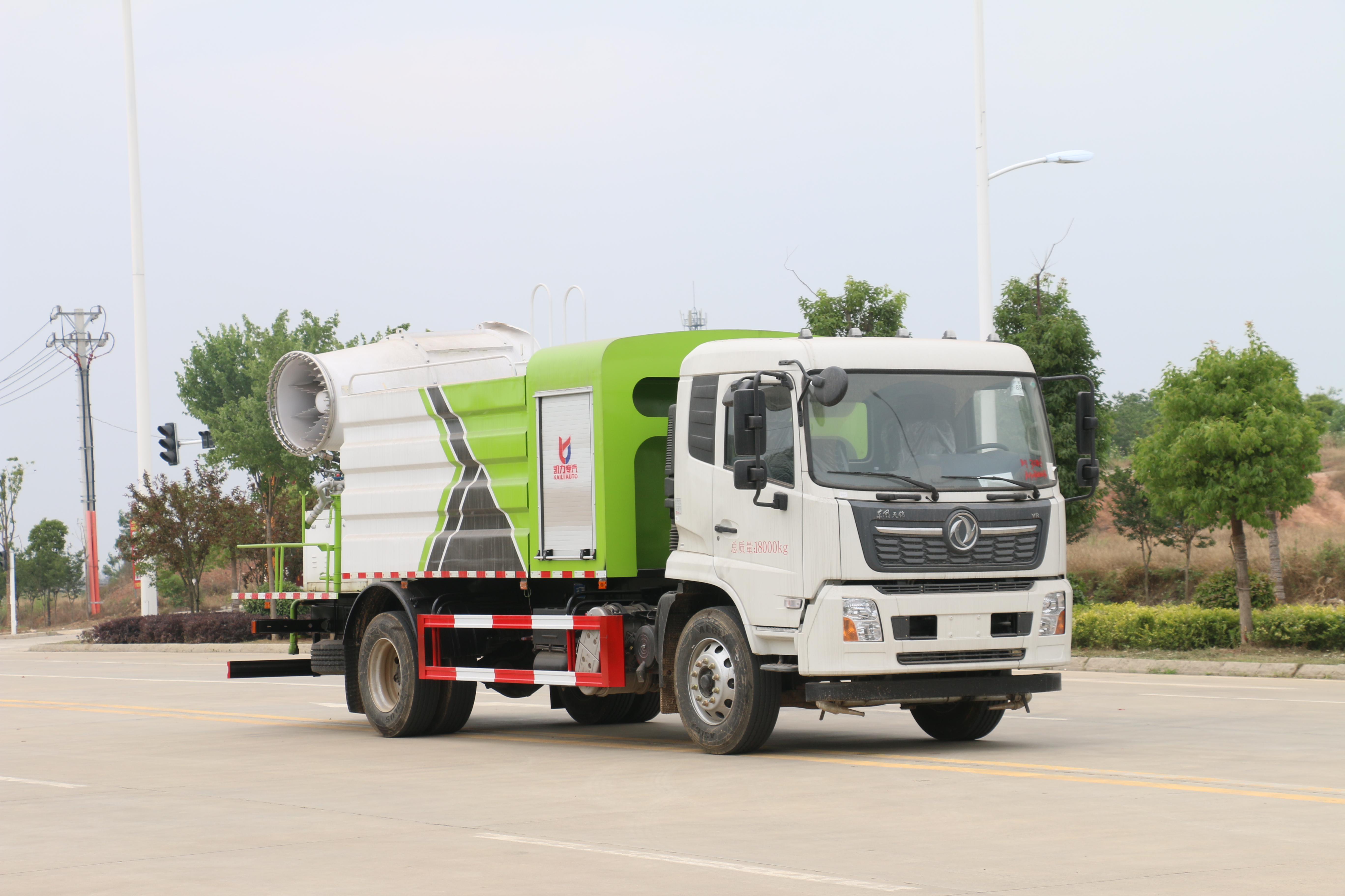 天錦霧炮抑塵車80米霧炮演示現場視頻