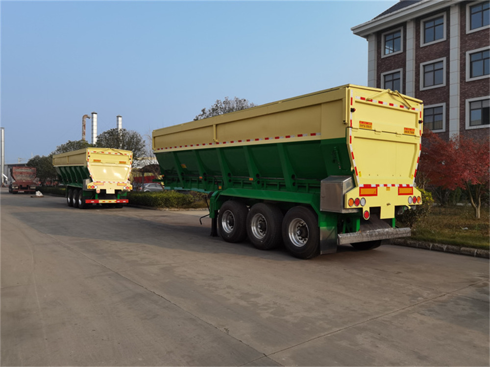 單胎6立柱HV型廂HLV9404ZLS-履帶式傳送帶自卸半掛車(chē)